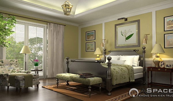 Phòng ngủ riêng cho các thành viên diện tích sử dụng thoải mái, diện tích sử dụng thường 18 – 25m2.